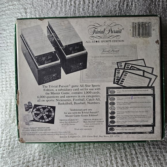 Trivial Pursuit Card‎ Game - All Star Sports Edition Expansion Set VINTAGE - Picture 9 of 16